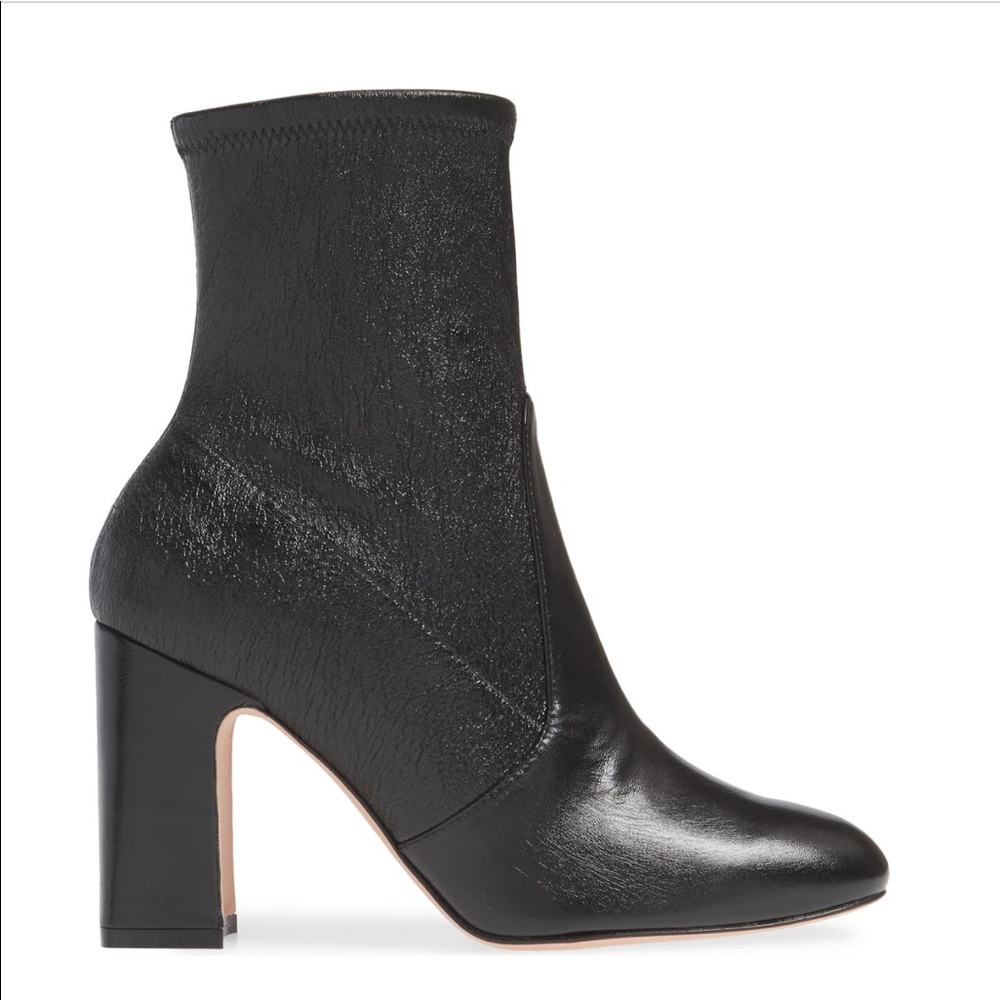 Stuart Weitzman Niki Stretch block heel bootie